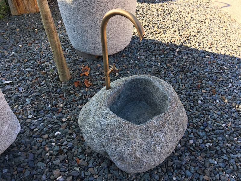 Brunnen aus Diabas Detail