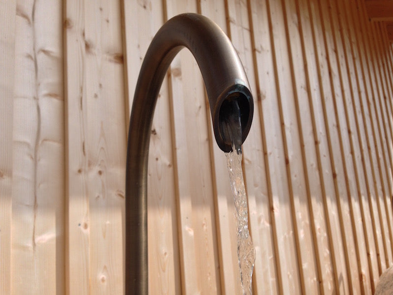 Wassereinlauf Brunnen 1" Außenmontage Detail Einlauf