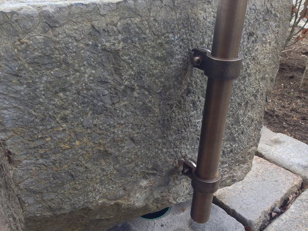 Brunnenwassereinlauf mit Schellen