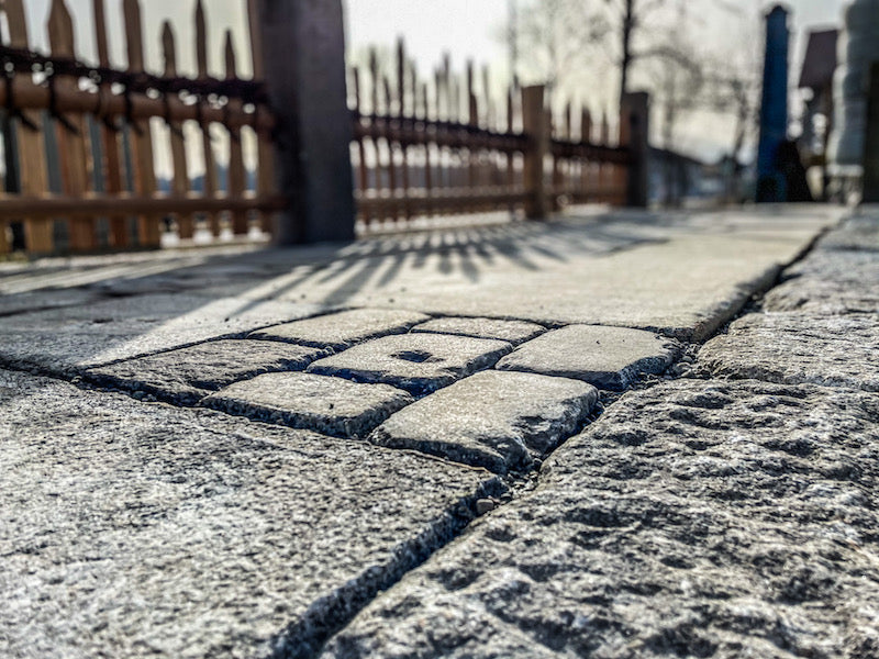 Terrassenplatten hellgrau