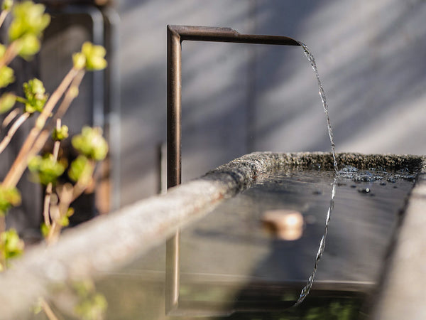Wassereinlauf eckig 1" für Außenmontage